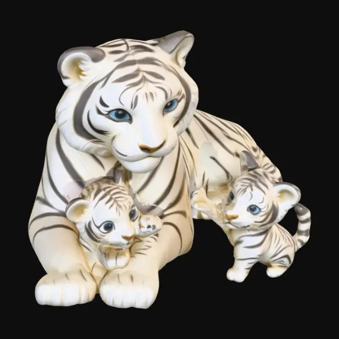 3D model for Tiger Family Portrait