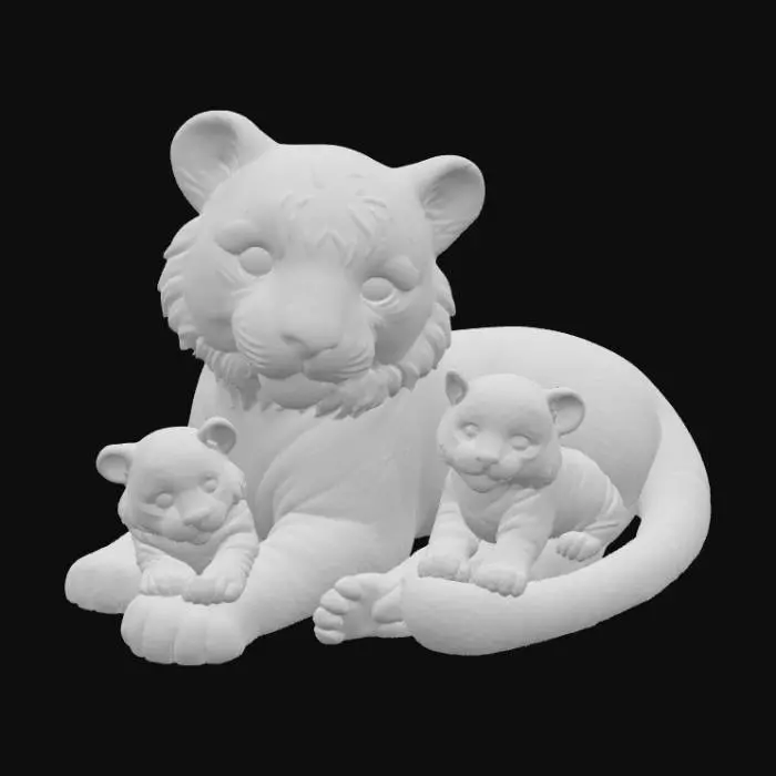 3D model for Tiger Family Moment