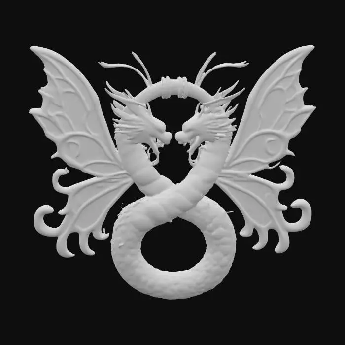 3D model for Eternal Dragonfly Embrace