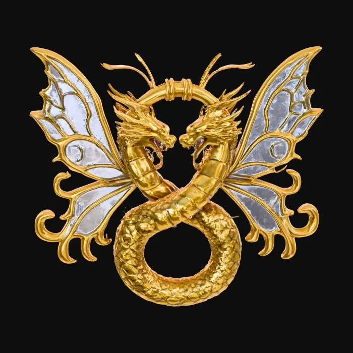 3D model for Eternal Dragonfly Embrace