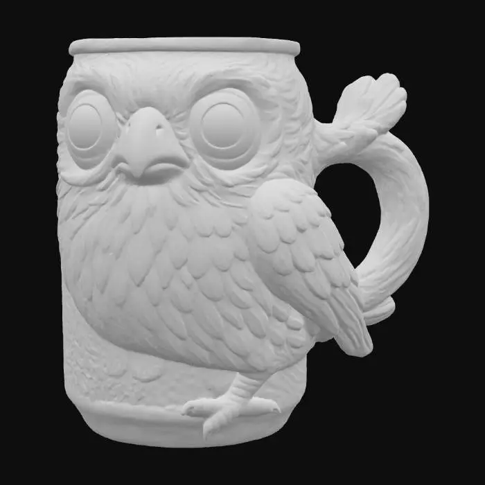 3D model for Pink bird mug