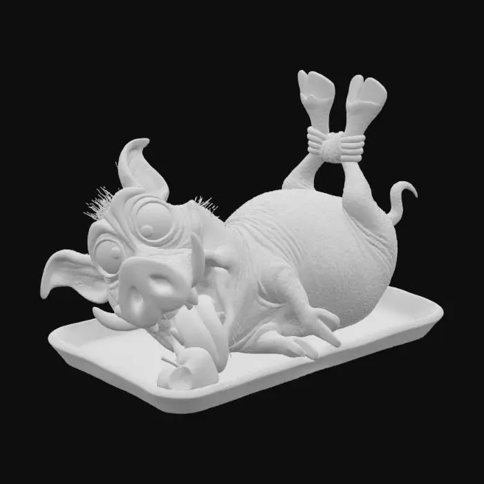 3D model for Quirky hog Roast  #food#