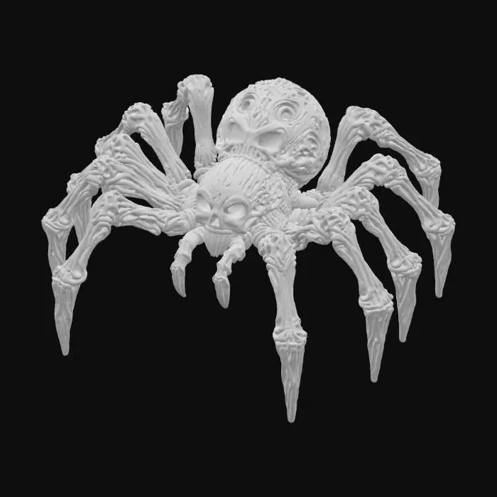 3D model for Skull Spider Sculpture