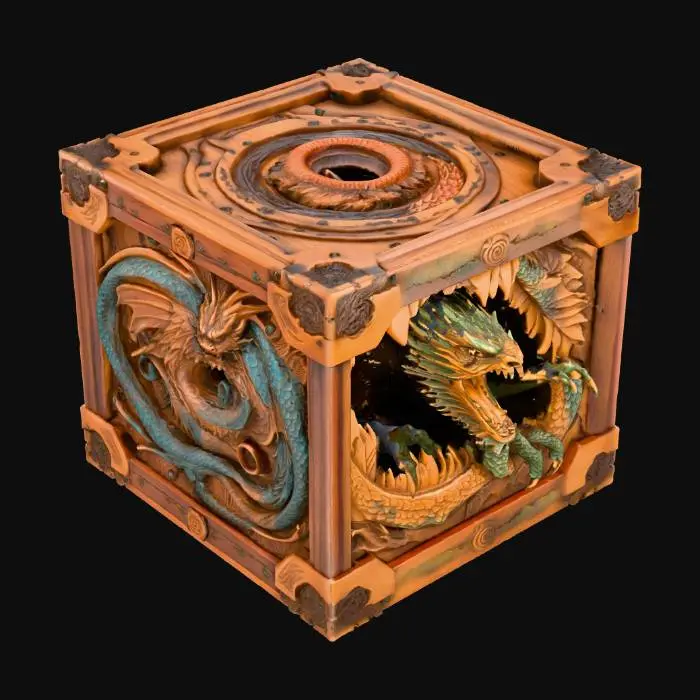 3D model for Dragon Puzzle Box