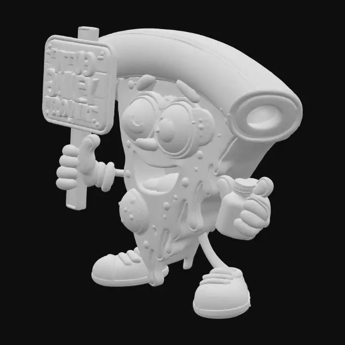 3D model for Saucy Slice, #food#