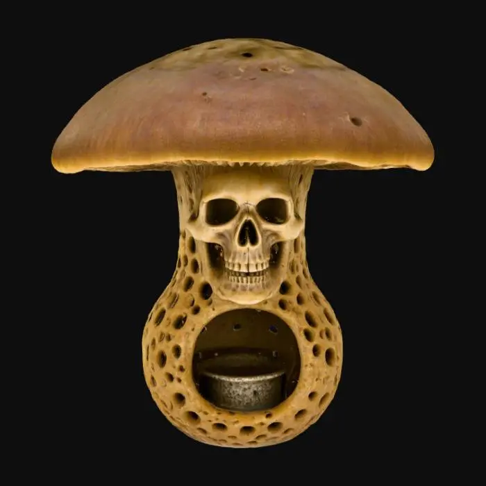 3D model for Mushroom Skull Lantern