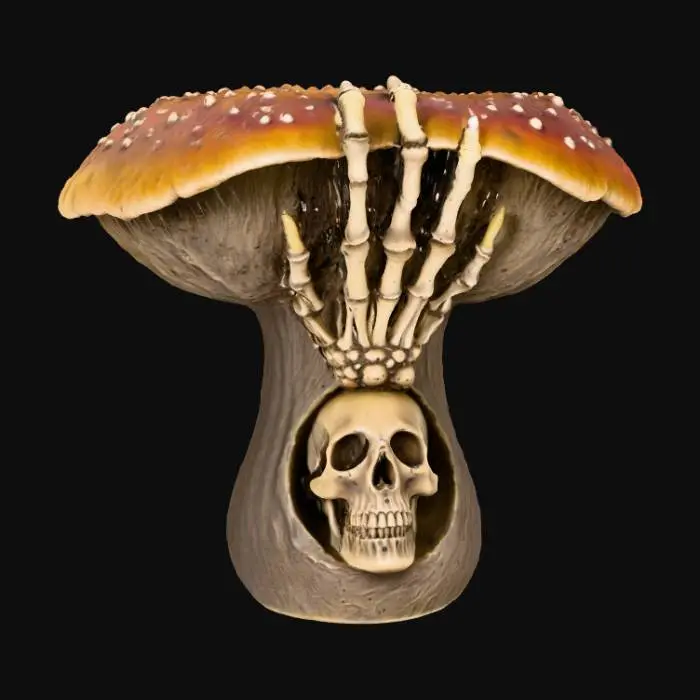 3D model for Mushroom Reaper Candle Holder
