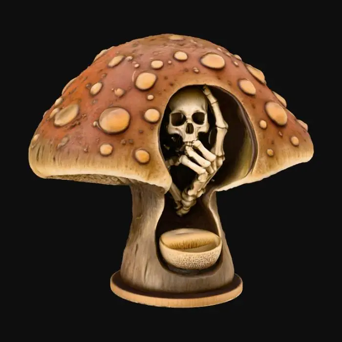 3D model for Skull Mushroom Sculpture