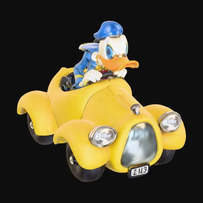 3D model for Duck Racing Car Model