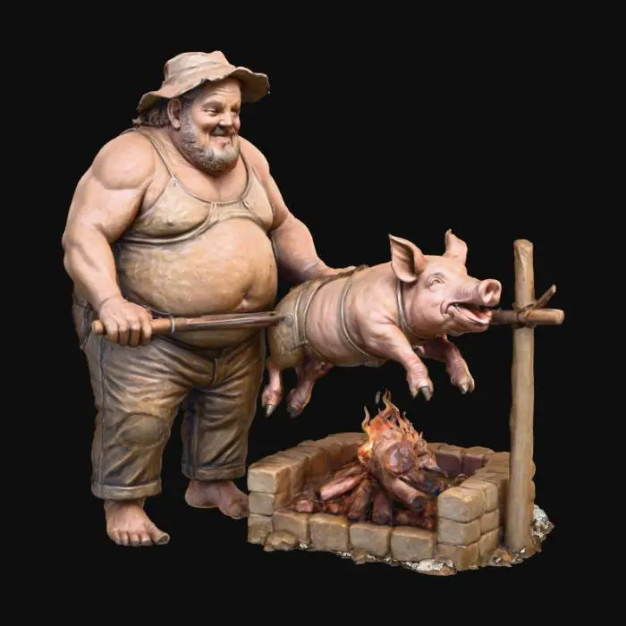 3D model for pork roast backwoods style