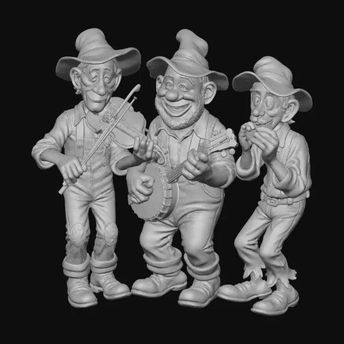 3D model for Country Trio