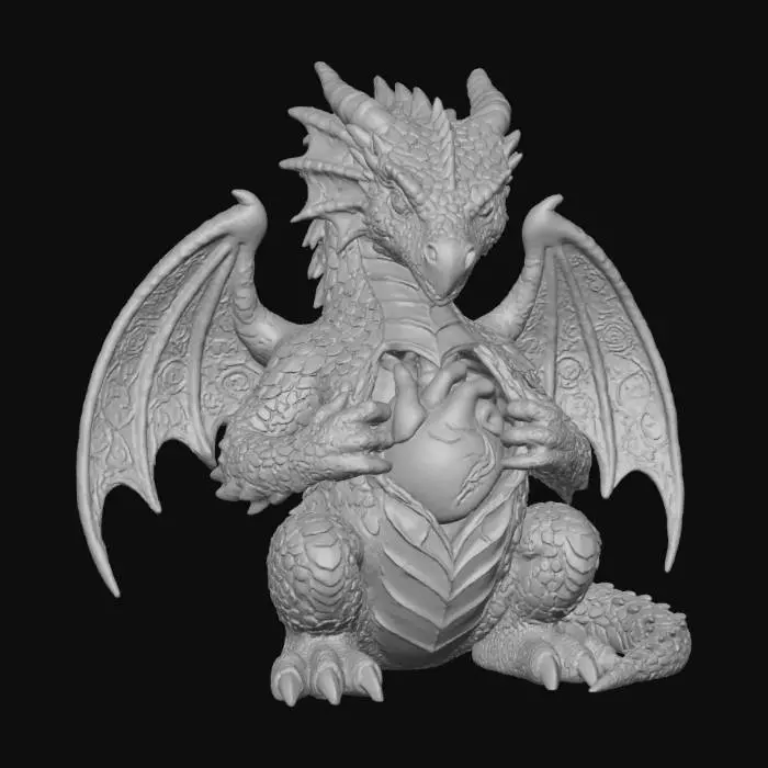 3D model for Heart of the Dragon