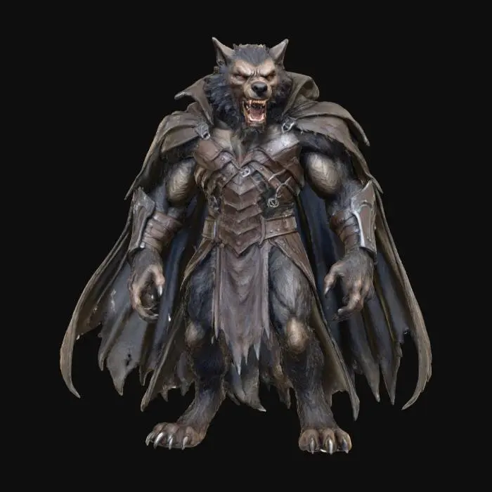 3D model for Werewolf Warrior, #villain#