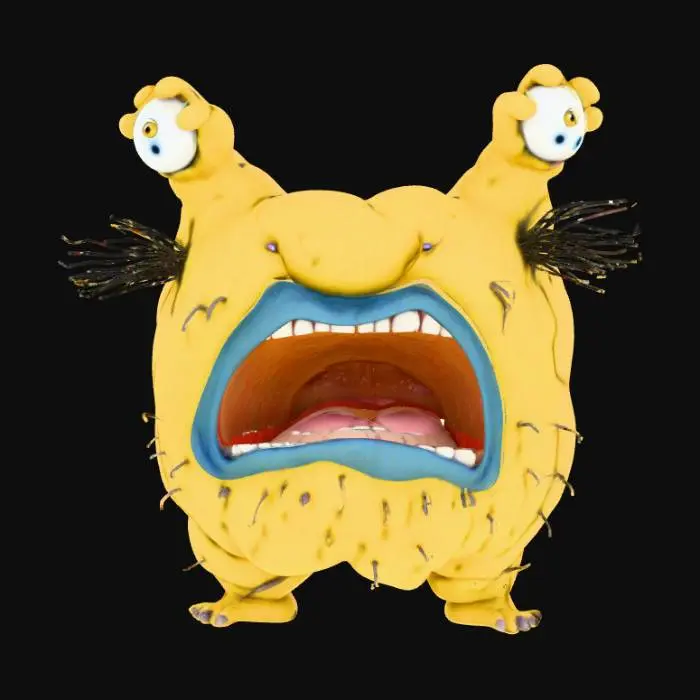 3D model for Surprised Creature