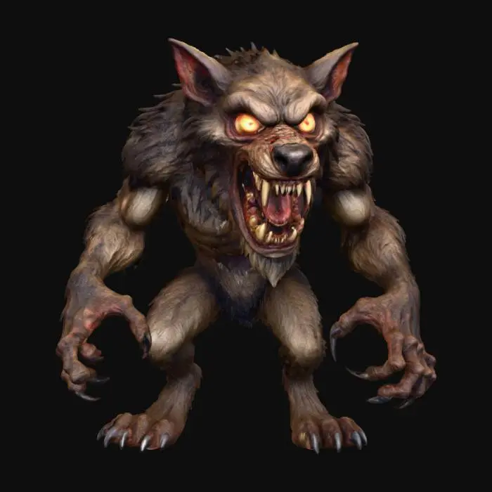 3D model for #Halloween2025#, Fierce Were lupine, #Halloween2025#