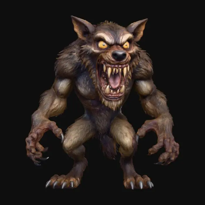 3D model for #Halloween2025#, Fierce Were lupine, #Halloween2025#
