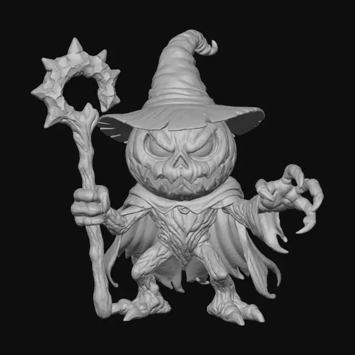 3D model for Pumpkin Sorcerer, #Halloween2025#