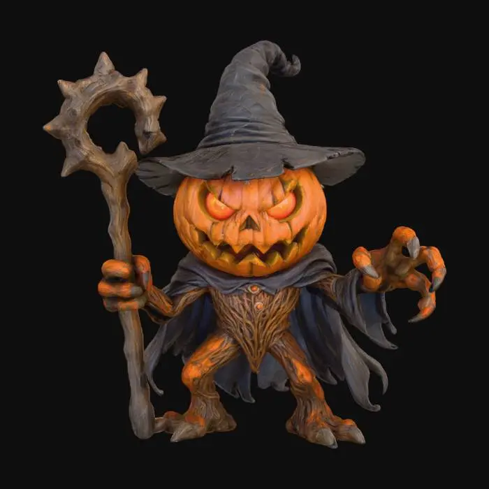 3D model for Pumpkin Sorcerer, #Halloween2025#