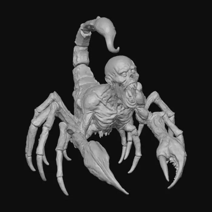 3D model for zombie Scorpion #Halloween2025#