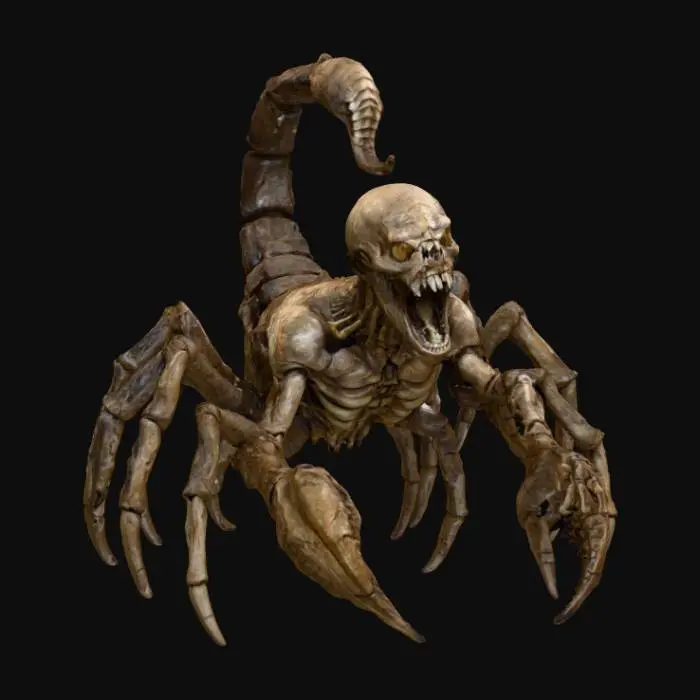 3D model for zombie Scorpion #Halloween2025#