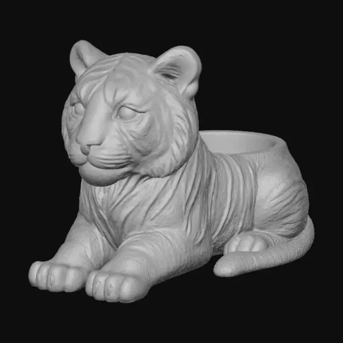 3D model for Tiger Trinket Holder