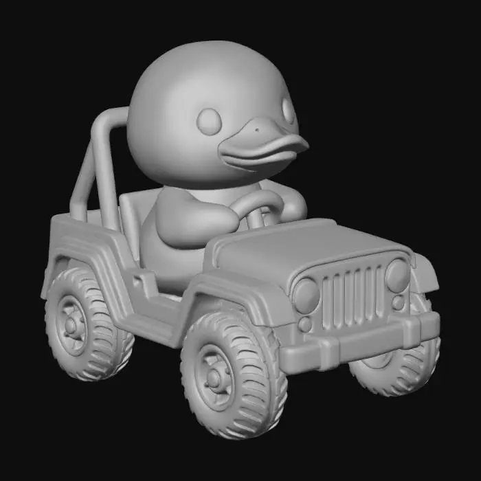3D model for Duck in  Jeep