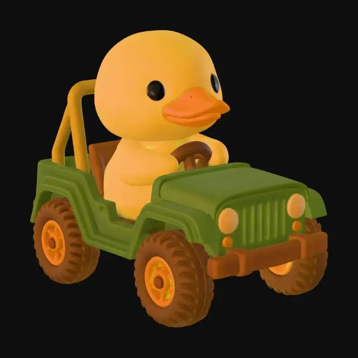 3D model for Duck in  Jeep