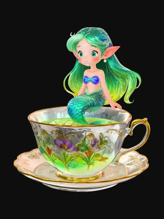 3D model for Mermaid in a Teacup
