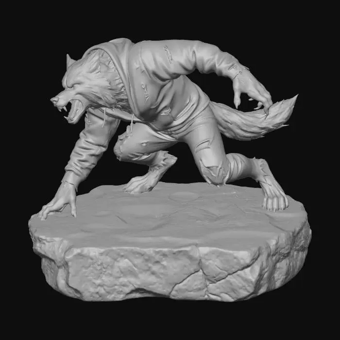 3D model for Werewolf in Rags