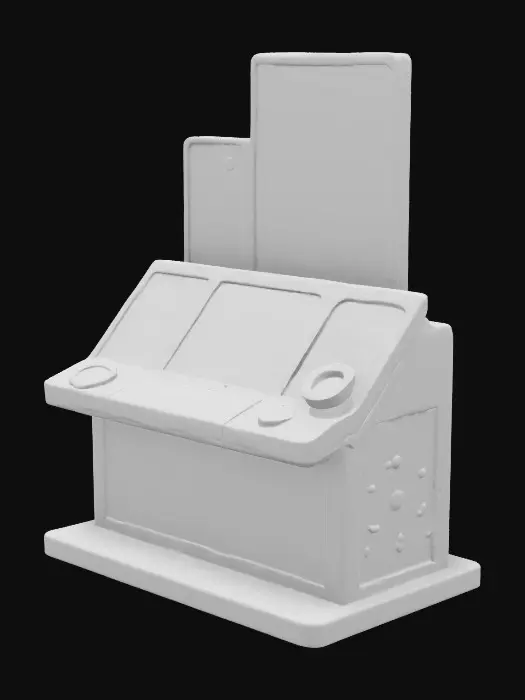 3D model for Space Control Console Exhibt