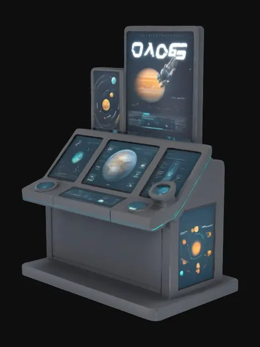 3D model for Space Control Console Exhibt