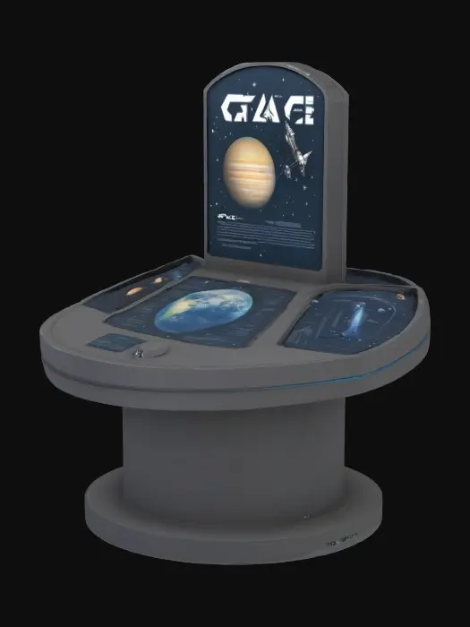 3D model for Space Console Exhibit Round