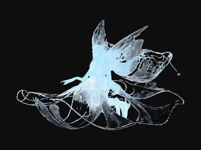 3D model for Floating  wisp sprite
A faint, floating orb of ethereal light drifts through the darkness, its glow pulsing like a heartbeat. Its color shifts subtly between pale blue, silver, and ghostly gold, sometimes flickering to almost nothing before flaring back to life. Wisps of mist coil around it, forming fleeting shapes—faces, hands, or wings that vanish as soon as they are noticed.