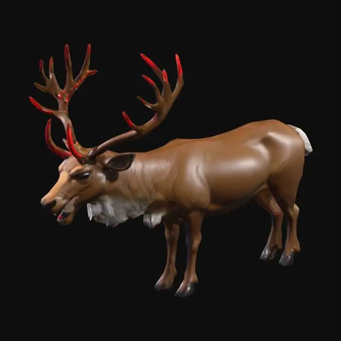 3D model for #Christmas2025#, Evil reindeer