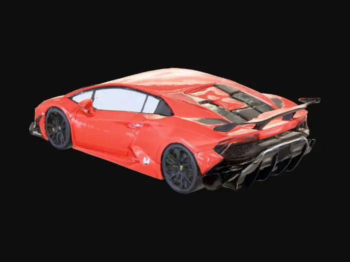 3D model for lamborghini hucaran liberty walk cartoon