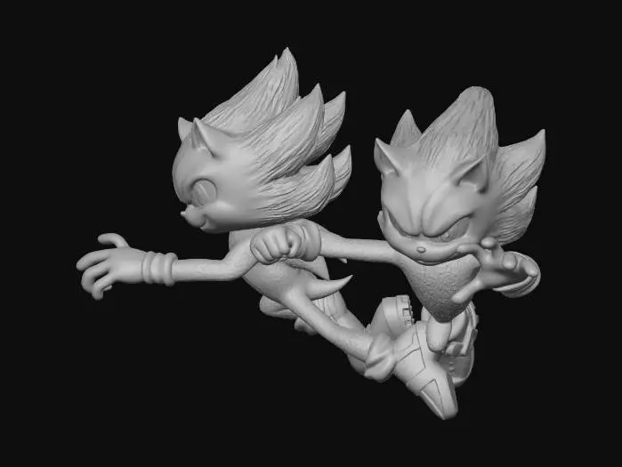 3D model for Super sonic and Super Shadow