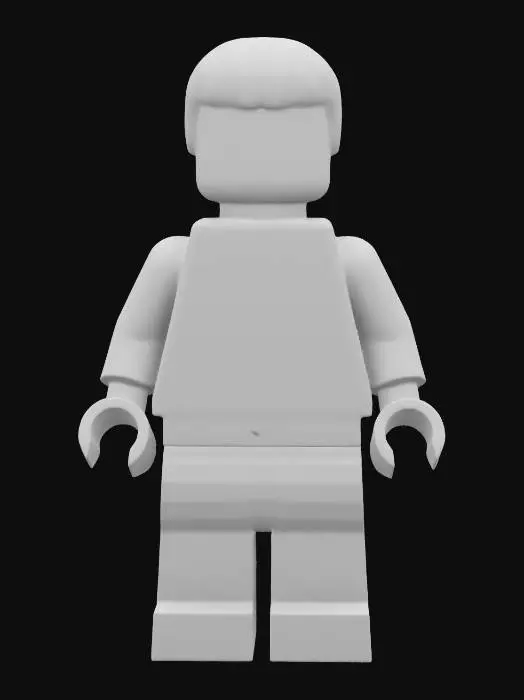 3D model for separate pieces of a lego figure