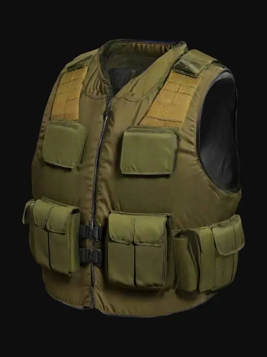 3D model for a bullet-proof vest, cartoon style