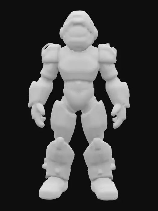 3D model for #cartoon character# sci-fi soldier standing in A-pose, unreal engine 5, highest quality, highest resolution, insane detailed, character design, z-brush, v-ray