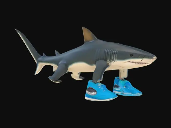 3D model for Tralalalero tralala