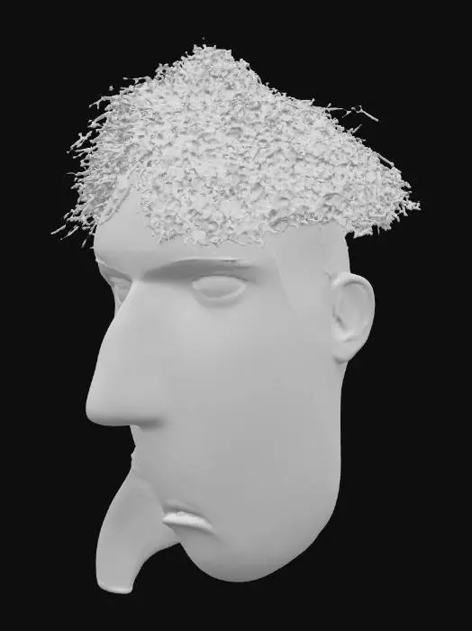 3D model for Pensive Expression