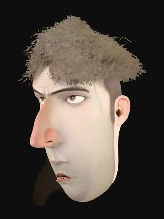 3D model for Pensive Expression