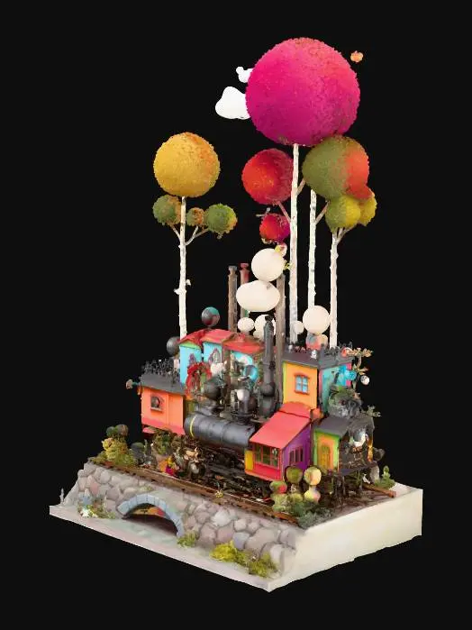 3D model for Whimsical Train Town