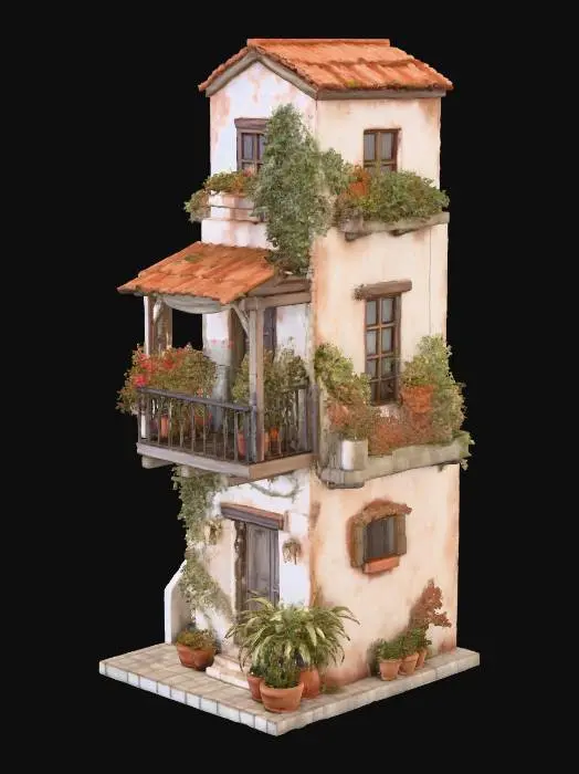 3D model for Rustic Tuscan Retreat
