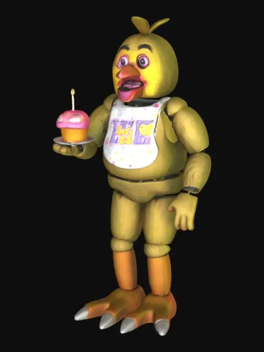 3D model for Chica with Cupcake