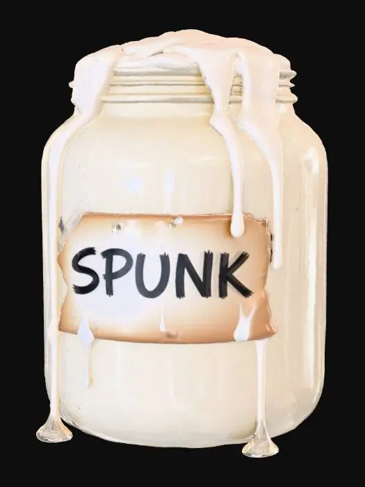 3D model for Overflowing Jar of Cream