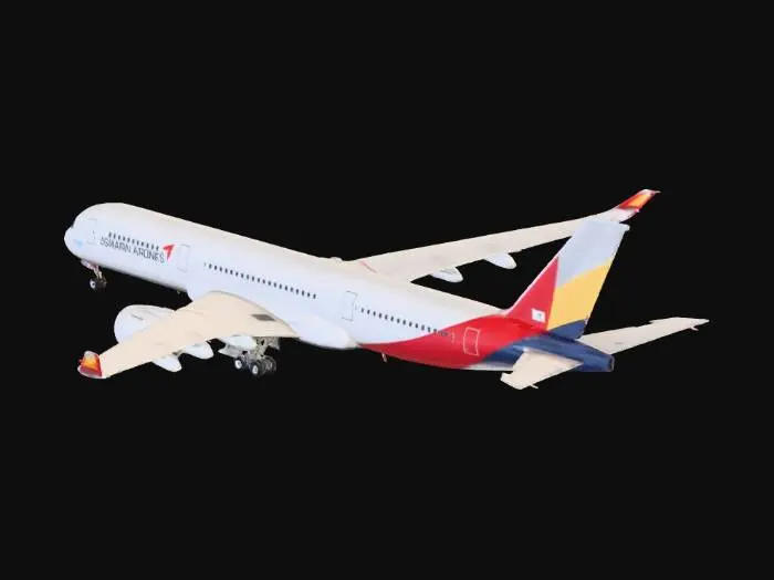 3D model for Airborne Asiana