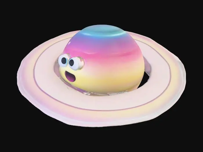 3D model for Saturn Smiles gumball