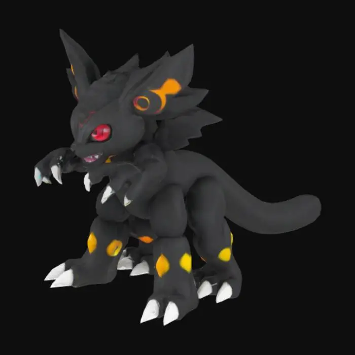 3D model for Umbreon as Kaiju 