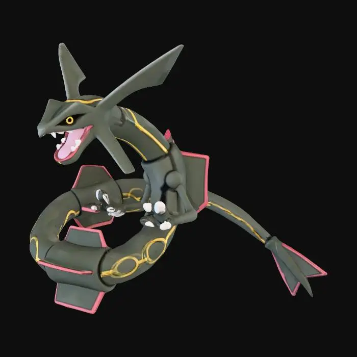 3D model for Rayquaza drawing